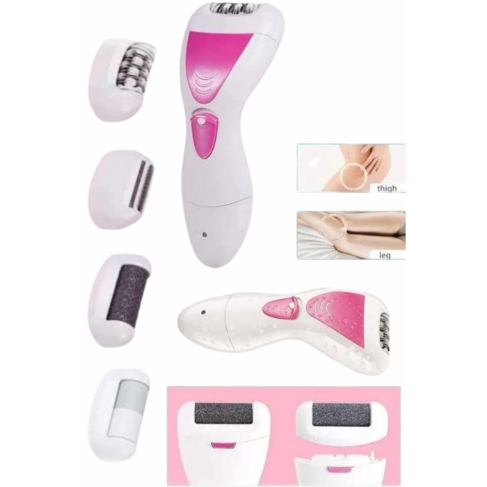 4 Başlıklı Bakım Cihazı Epilatör Tüy Alma Makinesi Topuk Törpüsü