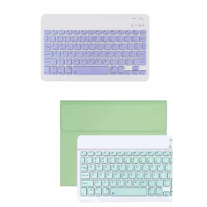 Android ve İOS Uyumlu Bluetooth Kablosuz Türkçe Q Klavye Renkli