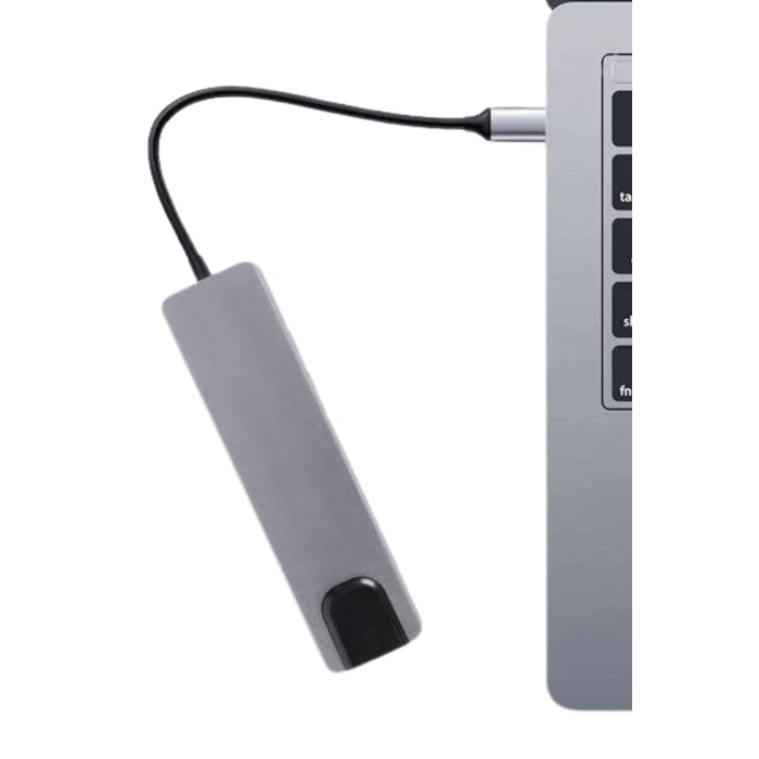 Usb Type-c Hub Dönüştürücü Çevirici Çoklayıcı Macbook Çevirici 8 Portlu