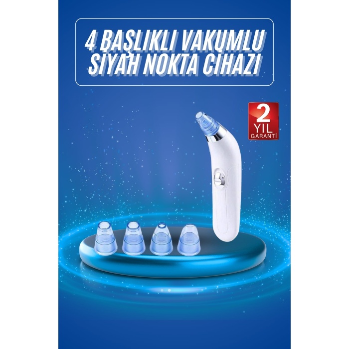 Vakumlu Siyah Nokta Ve Yüz Temizleme Cihazı 4 Başlıklı
