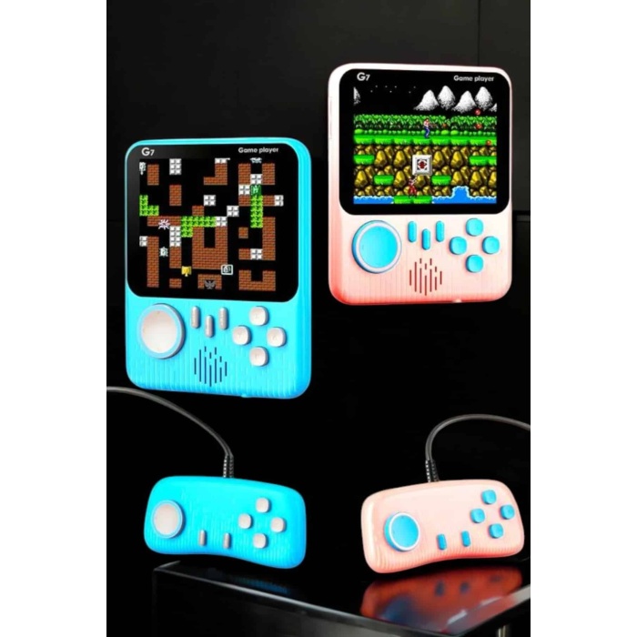 El Atarisi 3.5 inç Ekran Çift Konsol 666 Adet Retro Oyun Gamepad