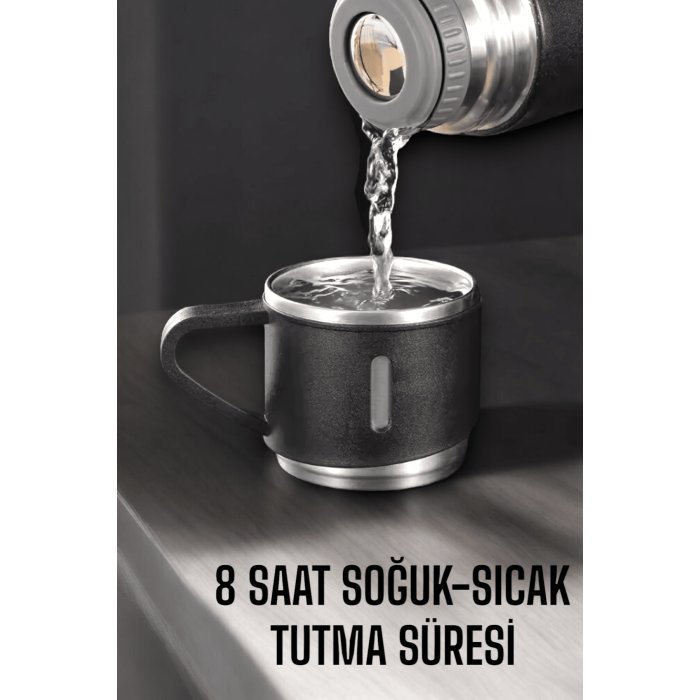 500 ml Kapasiteli Taşınabilir Basınçlı Termos Seti Günlük Kullanım için İdeal