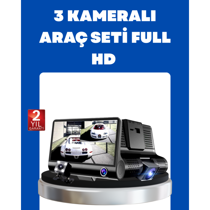 G-Sensör, Park Modu ve Döngüsel Kayıt Destekli Araç DVR