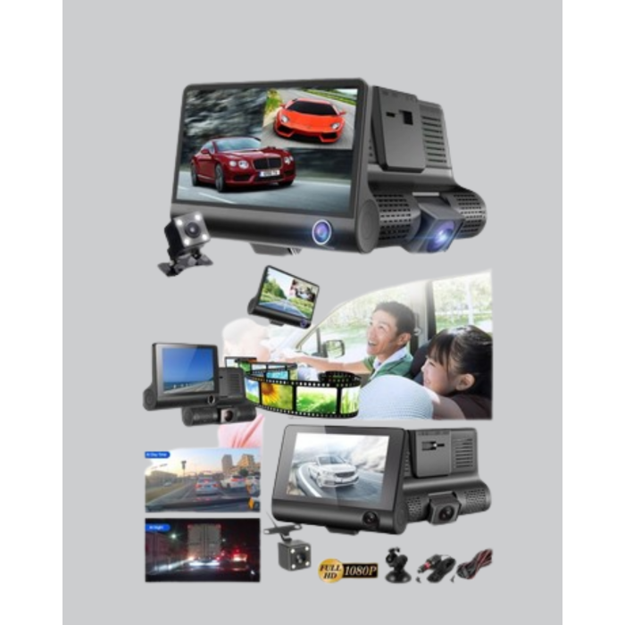 170° Geniş Açılı Araç Kamerası – 4.0” IPS Ekranlı Full HD DVR