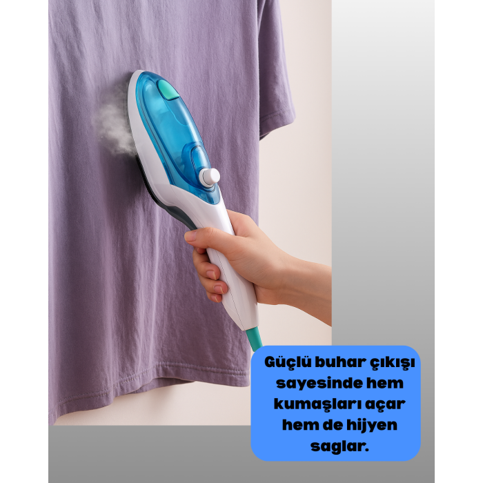 Kompakt Seyahat Tipi Buharlı Ütü Pratik Kırışıklık Açıcı