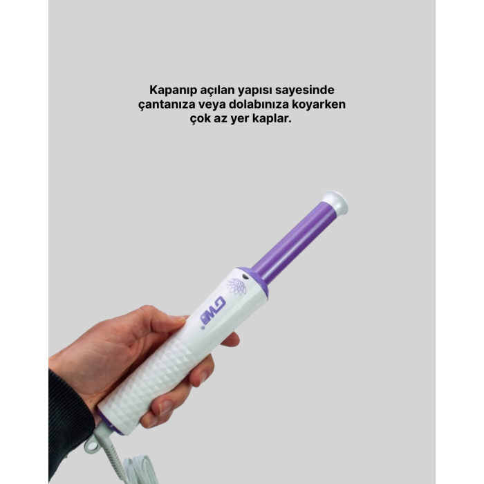 Profesyonel Saç Kıvırma Makinesi – 32 mm Geniş Bukle Maşası