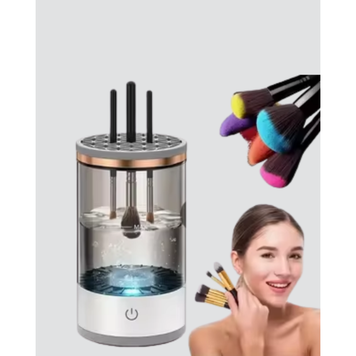 USB Şarjlı Kompakt Makyaj Fırçası Temizleme Makinesi