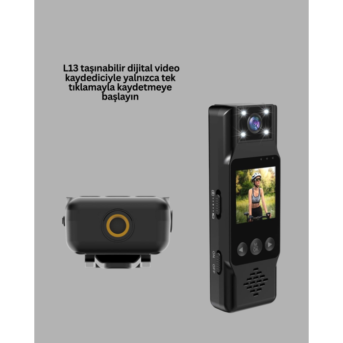 Mini Kamera 1080P Full HD Taşınabilir Güvenlik ve Kayıt Cihazı