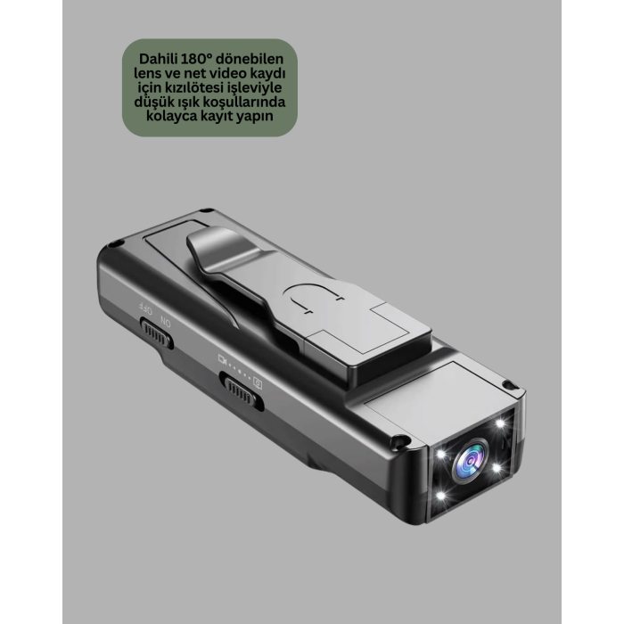 Mini Kamera 1080P Full HD Döner Lens Taşınabilir