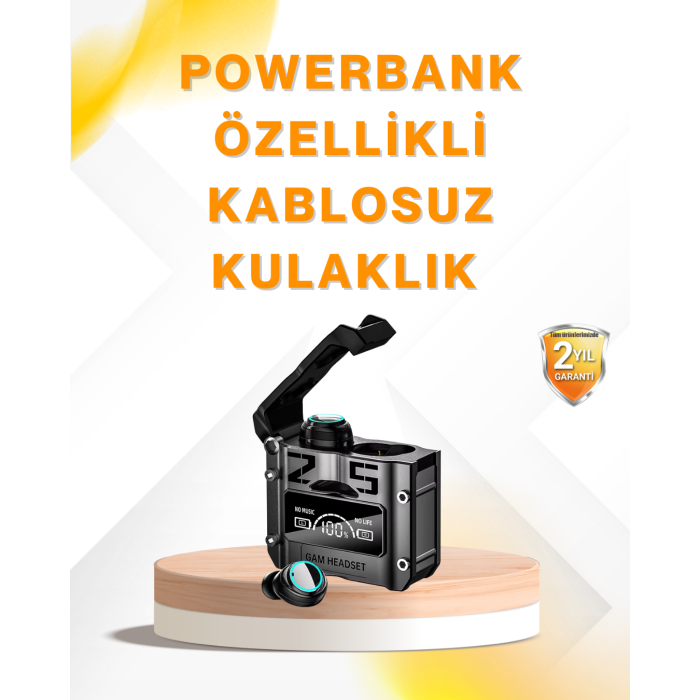 Su Geçirmez Bluetooth Kulak İçi Kablosuz Kulaklık 400mAh Pil