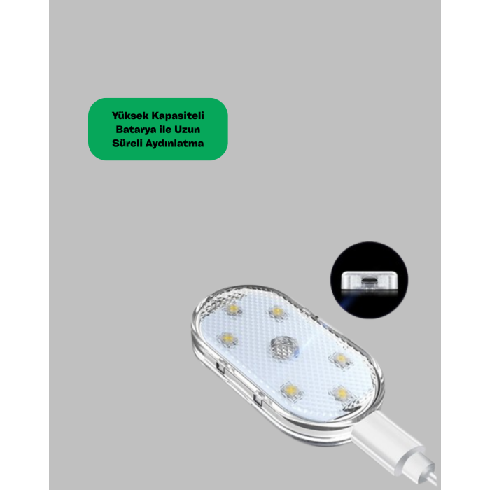Taşınabilir Manyetik Mini LED Lamba 7 Renk Seçenekli