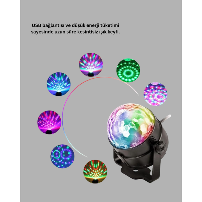 LED Disko Topu Sahne Parti Aydınlatma