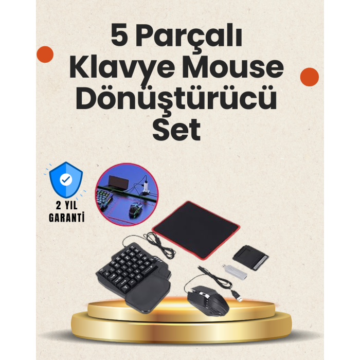 Bluetooth 5.3 Mobil Oyun Klavye Mouse Seti | FPS ve Battle Royale İçin