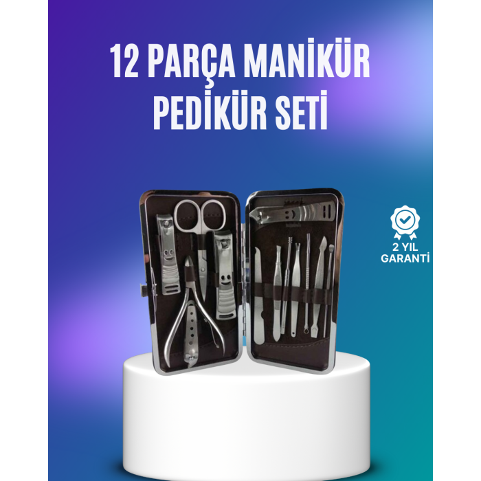 El ve Ayak Bakımı İçin Profesyonel 12 Bakım Seti