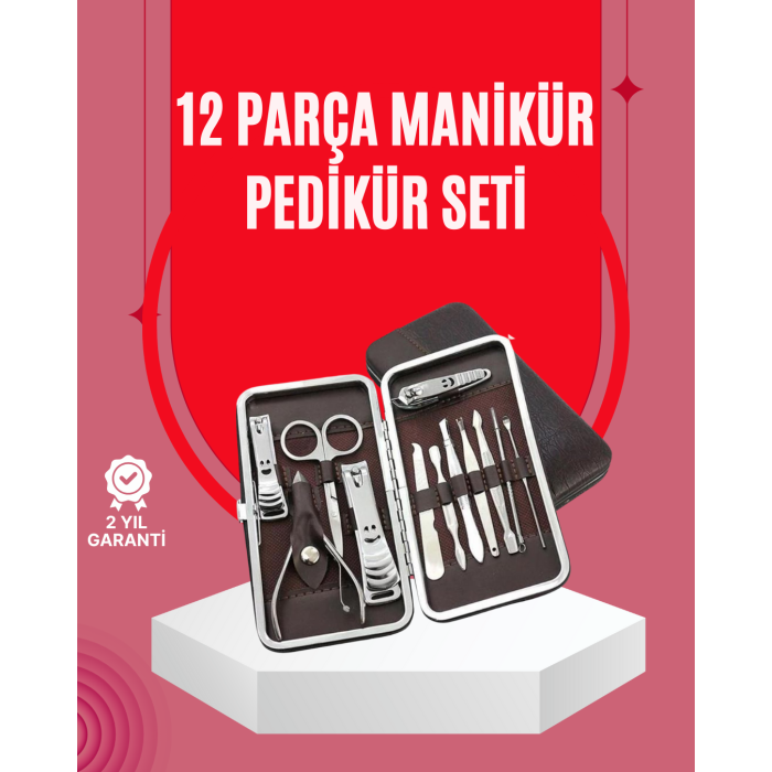 Şık ve Dayanıklı Çok Amaçlı Kişisel 12 Bakım Seti