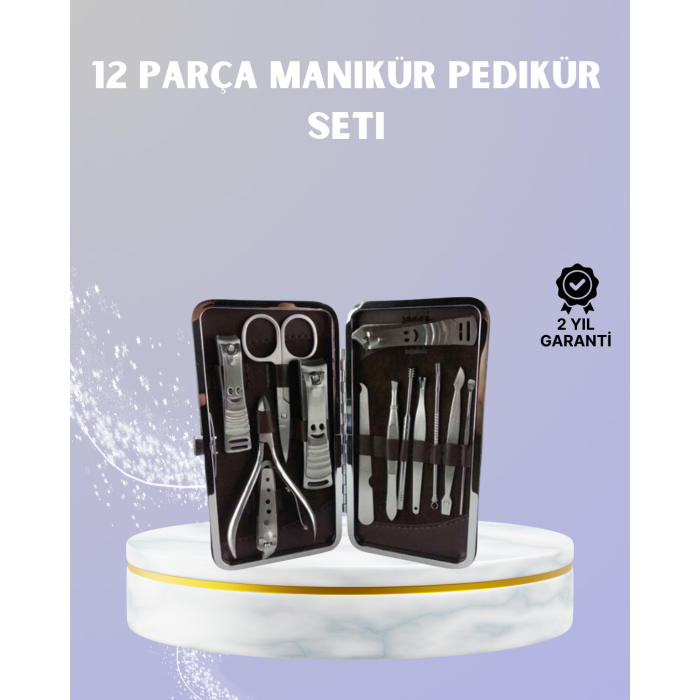 Seyahat İçin Taşınabilir Deri Çantalı Bakım Seti