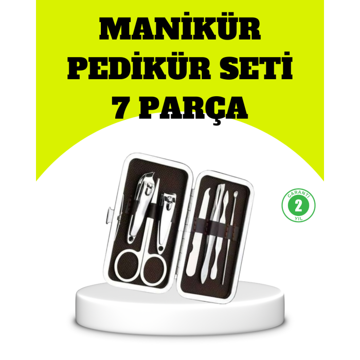 Paslanmaz Çelik Kişisel Bakım Seti – 7 Parça