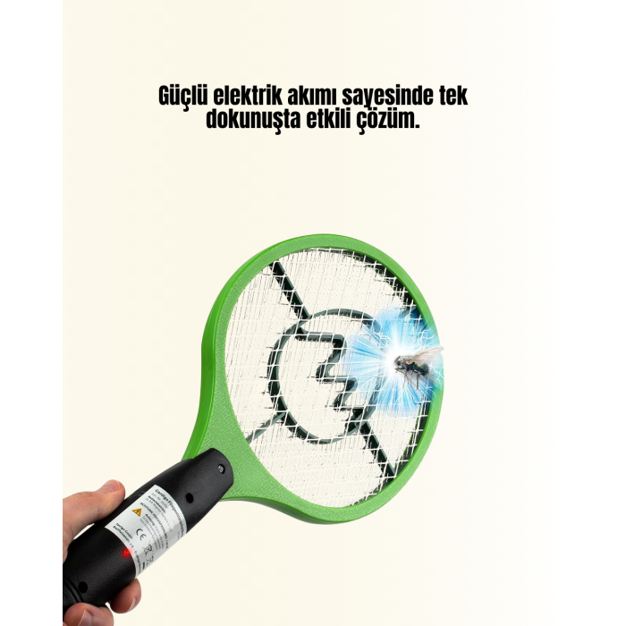 İç ve Dış Mekan Elektrikli Sinek Öldürücü | Hafif ve Ergonomik Tasarım