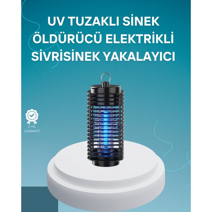 Çevre Dostu Elektrikli Sivrisinek Öldürücü Lamba – 50m² Etki Alanı