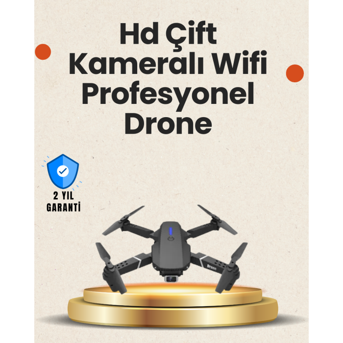Yükseklik Sabitlemeli Katlanabilir Drone 1080P 4K Kamera Seçenekli