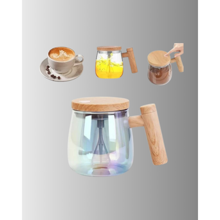 400 ml Şarjlı Karıştırıcı Bardak – IP6 Su Geçirmez, Isıtma Altlıklı