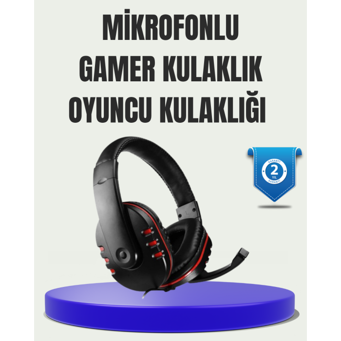 Stereo Gaming Kulaklık – Yüksek Ses Kalitesi, Ergonomik Yapı