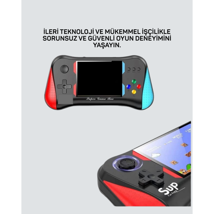 500 Oyunlu El Tipi Taşınabilir Oyun Konsolu – Şarjlı ve TV Bağlantılı Model