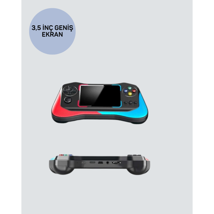 Taşınabilir El Konsolu 500 Oyunlu – Geniş Ekran ve Uzun Pil Ömrü