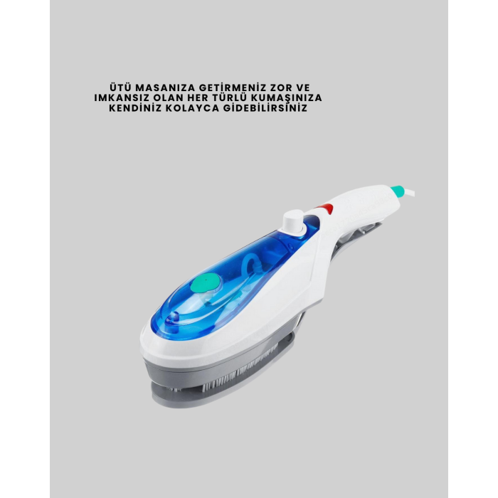 Taşınabilir Buharlı Ütü 1500W | Giysilerde Yanık Bırakmaz, Kokuyu Giderir