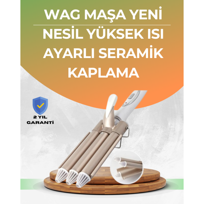 Profesyonel Kullanıma Uygun Bukle Maşası