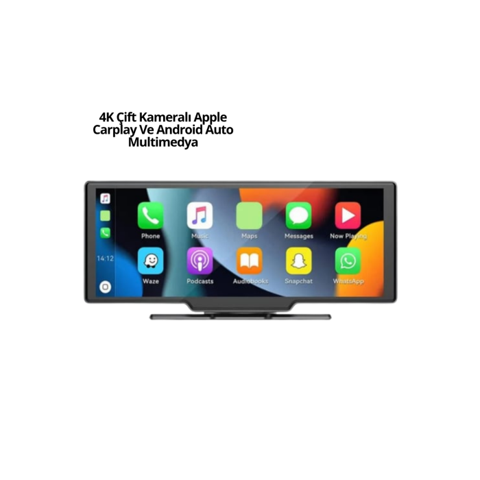 Honda Civic, Jazz, HR-V, CR-V, Nissan Qashqai, Micra, Juke,Uyumlu Kablosuz CarPlay & Android Auto Multimedya – Geri Görüş Kameralı