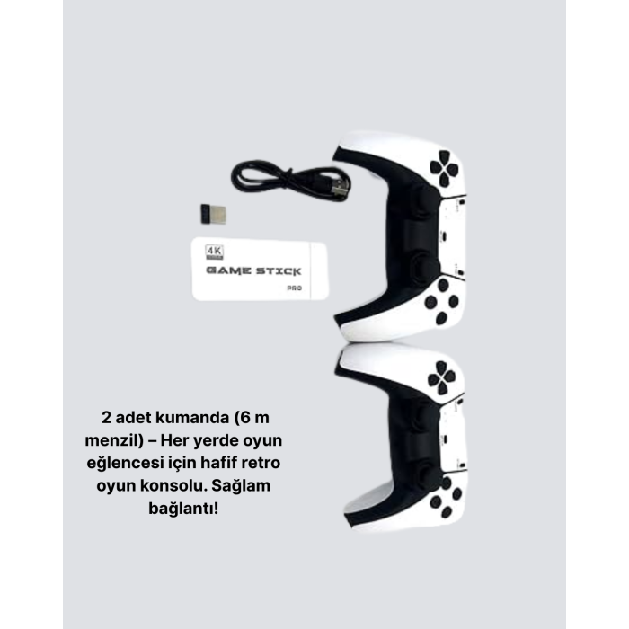 HDMI ve Kablosuz Kontrolcülü 20.000 Oyunlu Retro Oyun Konsolu