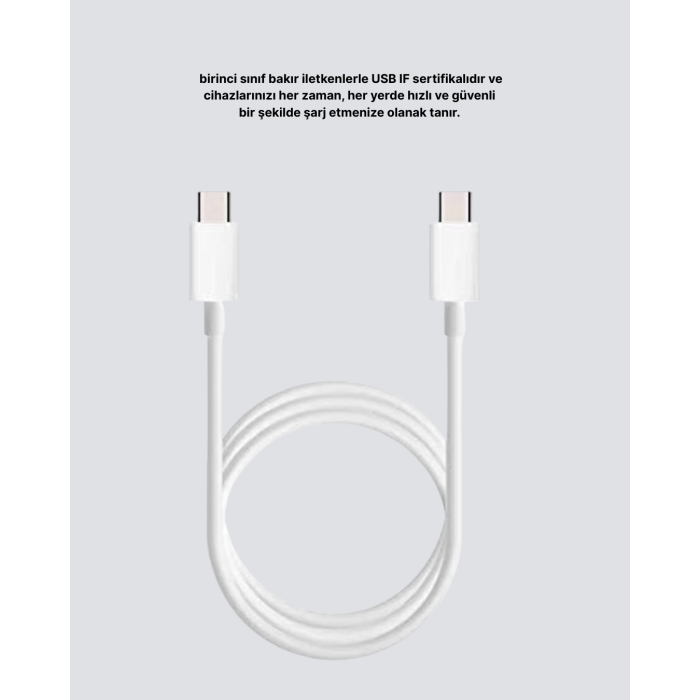 Dayanıklı Dış Kaplamalı 30W 5.0A Type-C Hızlı Şarj ve Data Kablosu