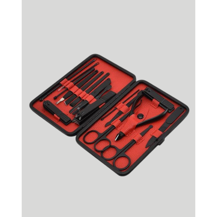 Şık Kutu Tasarımlı 17 Parça Manikür Pedikür Seti Dayanıklı ve Hijyenik