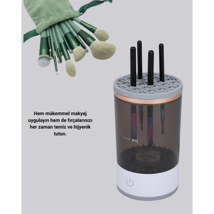 Makyaj Fırçası ve Elektrikli Fırça Temizleyici Kampanya Paketi