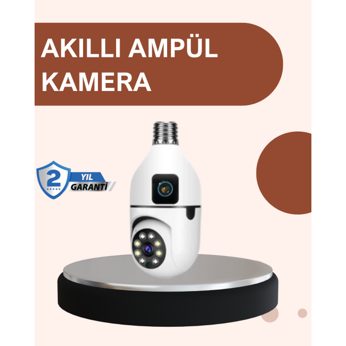2’si 1 Arada Güvenlik Kamerası ve Sel Işığı – Kablosuz Akıllı Kamera