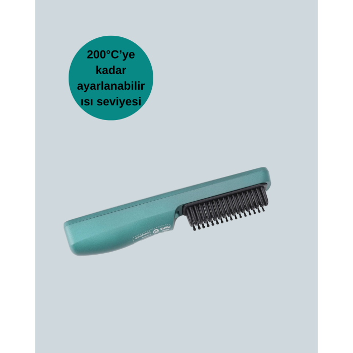 Kablosuz Saç Düzleştirici Tarak – 2600 mAh Şarjlı Model