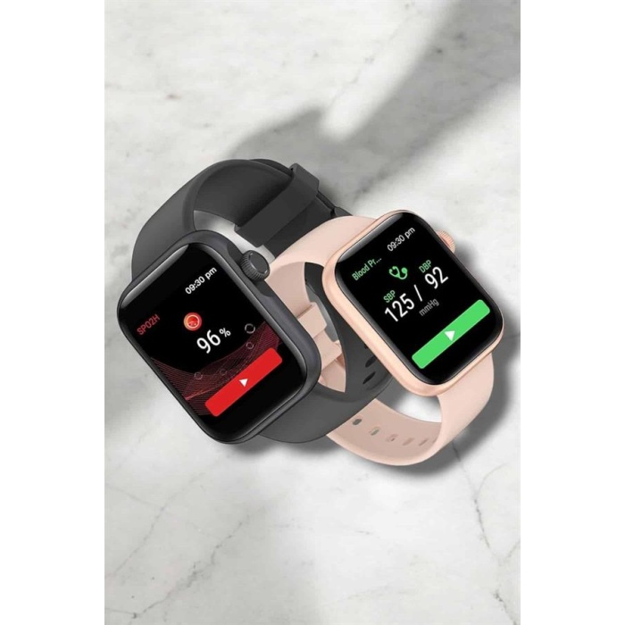 Akıllı Saat Adım Sayar, Kalp Atışı İzleme Dokunmatik Bluetooth Bağlantılı