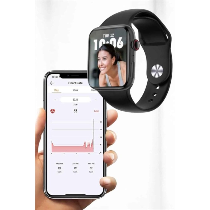 Akıllı Saat Bluetooth Bağlantı ve 24 Saat Sağlık İzleme GPS Arama Cevaplama