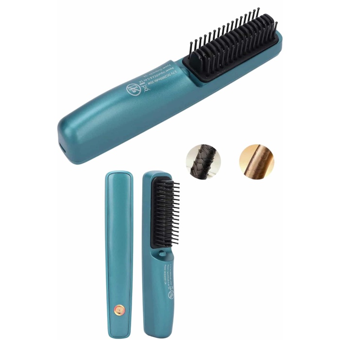 Sıkı Dişli Fön Tarak İyon Özelliği Saç Düzleştirici Tarak