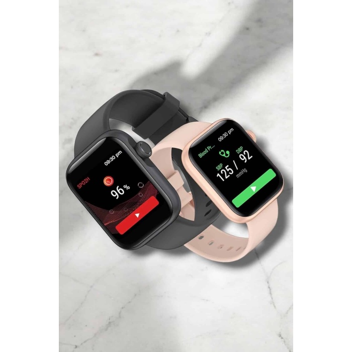 Akıllı Saat Adım Sayar, Kalp Atışı İzleme Dokunmatik Bluetooth Bağlantılı