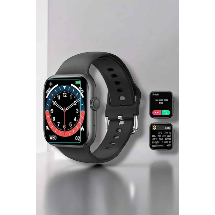 Akıllı Saat Adım Sayar, Kalp Atışı İzleme Dokunmatik Bluetooth Bağlantılı