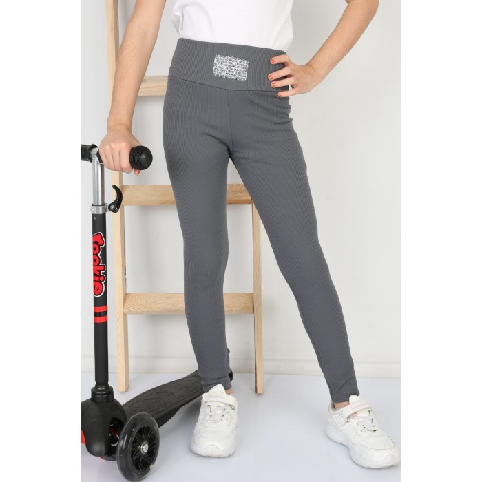 Fitilli Şardonlu Antarsit Kız Çocuk Günlük Tayt