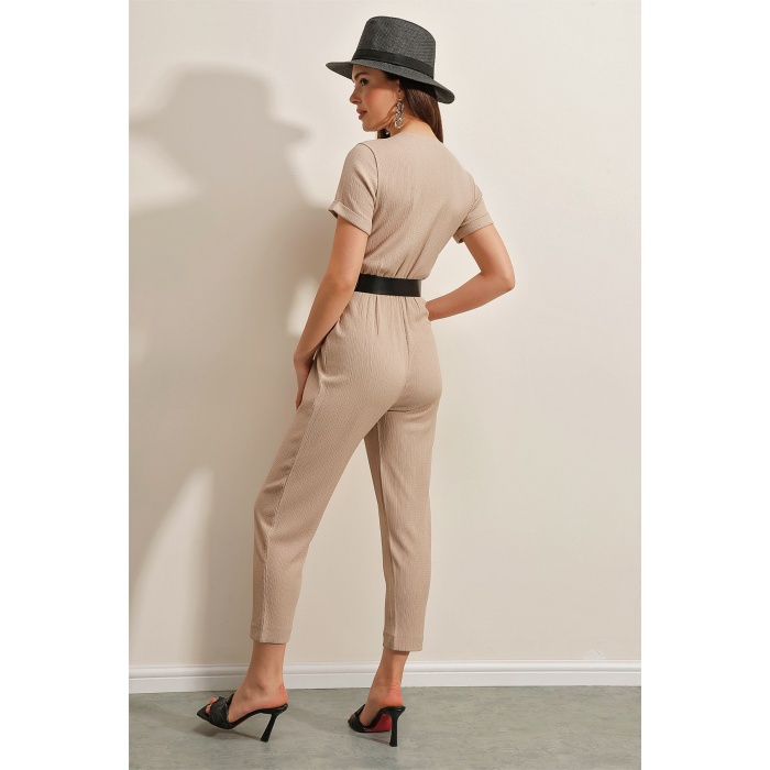 7022 Kemerli Örme Tulum - Bisküvi