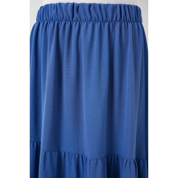 Kadın Ayrobin Uzun Etek 8048 - İndigo