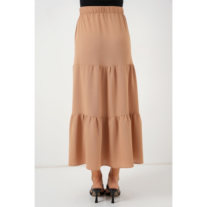 Kadın Ayrobin Uzun Etek 8048 - Bisküvi