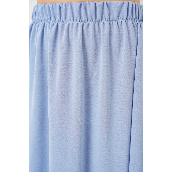 Kadın Uzun Ayrobin Etek 8050 - Mavi