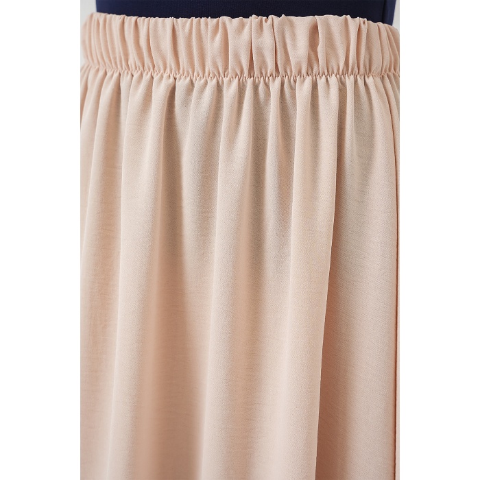 Kadın Uzun Ayrobin Etek 8050 - Bej