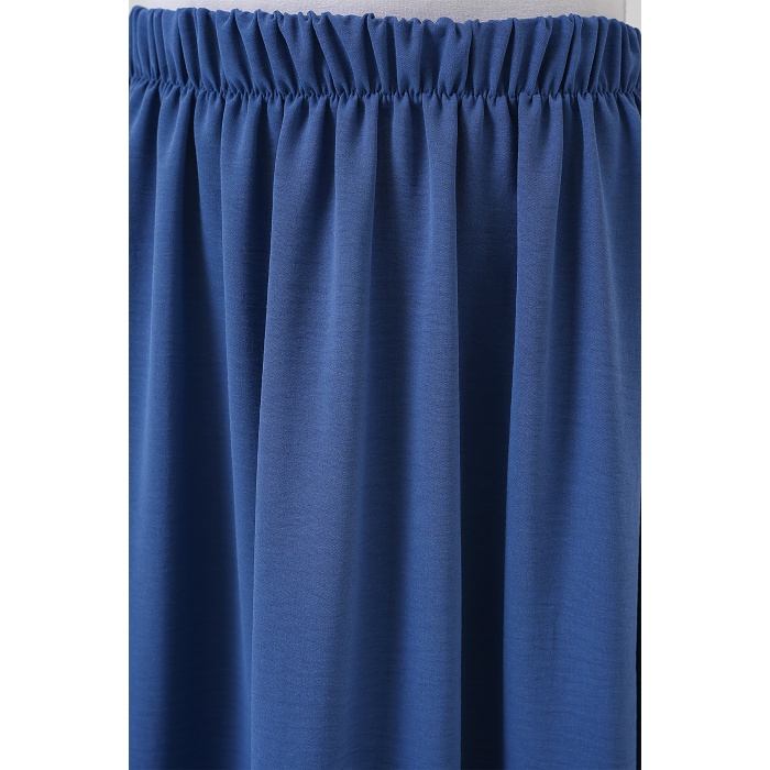 Kadın Uzun Ayrobin Etek 8050 - İndigo