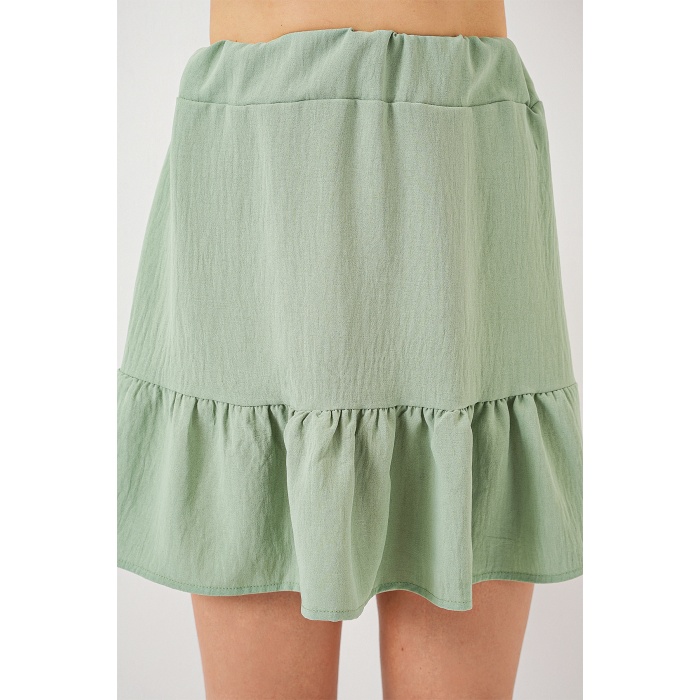 Kadın Ayrobin Mini Etek 8054 - Mint